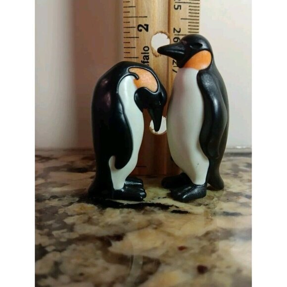 Playmobil Miniature 2 emperor penguin couple - animals Cute! Pair For Life. - Picture 5 of 5